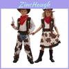 Elegante Costume da Cowboy Western per Adulti e Bambini Perfetto per le Feste di Halloween