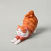 Mini Estatuetas de Gato Fofas Resina Gato Estátua se Esfriando Escultura de Gatinho Pequeno para Interior