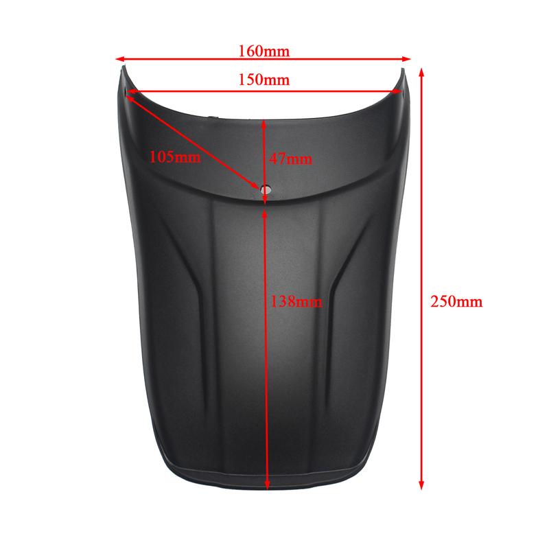 Fender Splash Guard Extender Mudguard Extension Plastic For HONDA CB500X CB500F 2013 2014 2015 2016 2017 2018 Motorcycle Black