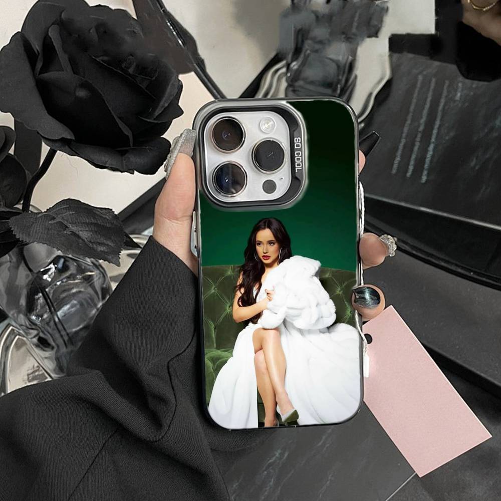 Fashion Becky G Mobile Phone Case For iPhone17, 16,15,14,13,12 Pro Max Black Candy Matte Shockproof Cover