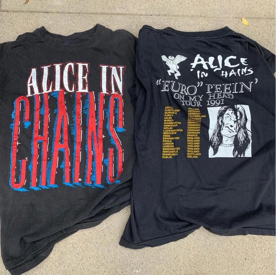 

Alice In Chains Футболка унисекс черная хлопковая, Тур 1991 3XL