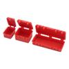3 Pcs RC Car Simulation Luggage Case Large Medium Small RC Crawler Suitcase Decoration for 1 18 1 24 Red