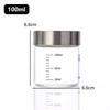 1Pcs High Borosilicate Glass Bottle Leak-proof Bottle Brewing Wine Bottle with Scale Coffee Cup Household Travel Fluid Container