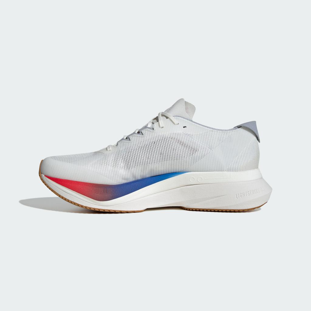adidas Adizero Boston 12 Core White Dark Blue Pure Ruby