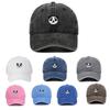 European New Cartoon Panda Embroidery Baseball Cap - Korean Retro Style Sun Protection for Men