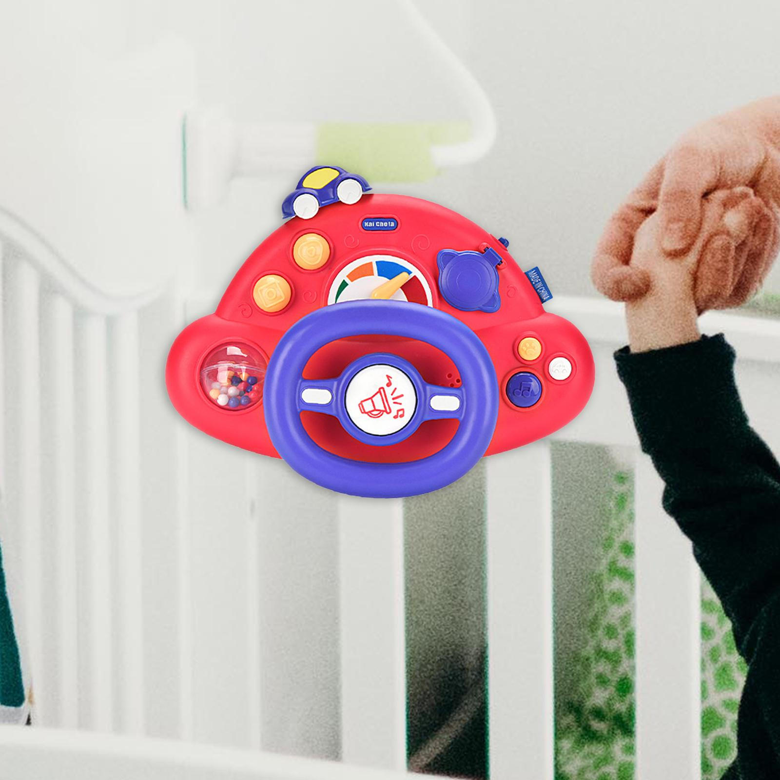 

Электрический обучающий руль игрушка рулевое управление интерактивные забавные вокальные игрушки музыкальная симуляция