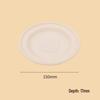 Biodegradable Thickened Starch Plastic Round Plates for Fruits, Cakes, and Desserts.