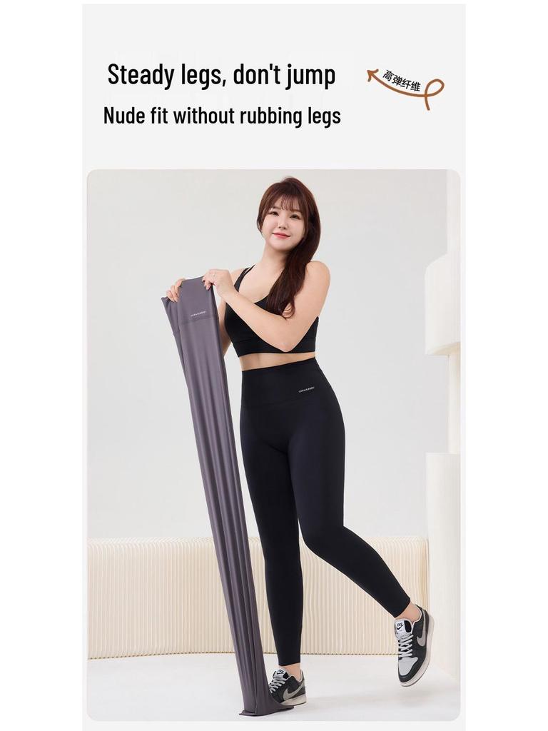 Damen High-Waist Yoga-Hose in Übergröße - Herbst/Winter Samtgefüttert, Schlanke Passform, Rutschfest, Warme Basisschicht