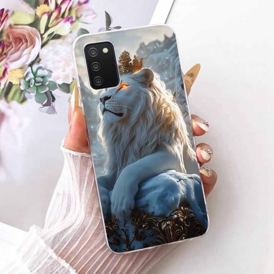 Case For Samsung Galaxy A03s A03 Core A03 Phone Cover for SamsungA03 A 03 S Soft Silicone TPU transparent Painted Flower Fundas