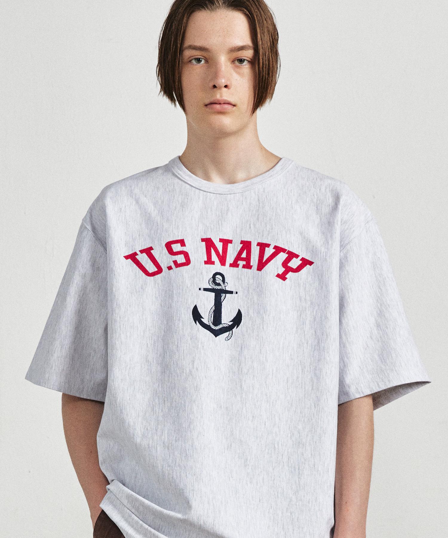 Union Valant Usa Navy T-Shirt Melange 1% Melange 1%/L