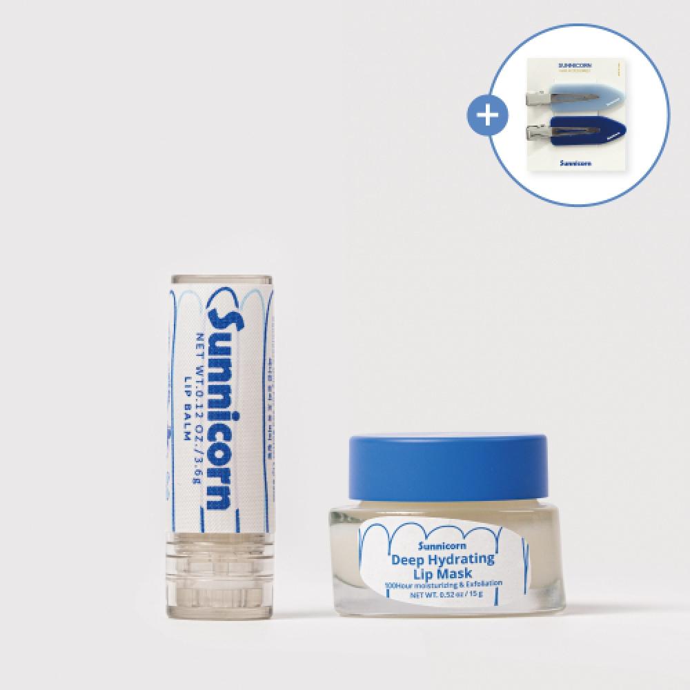 

Sunnicorn [бесплатная заколка] Sunnycon Дуэт для ухода за губами Бальзам для губ Маска для губ lip mask/clears