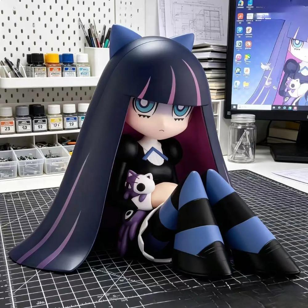 Figurina Anime con Mutandina & Calze con Reggicalze PVC Versione Q Calze·Anarchy Figure Serie Regalo Anime Modello da Collezione
