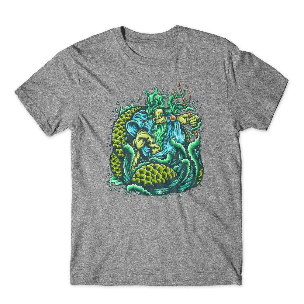 

God of the Sea T-Shirt. Poseidon Shirt 100% Cotton Premium Graphic Tee New 3XL