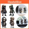 Resin Halloween Skull Doll Decoration Trendy Street Skull Design For Home And Garden Creative Gift Option
