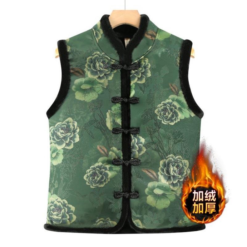 Thickened Autumn and Winter Vest for the Elderly, New Vest, Velvet Warm Jacket Vest