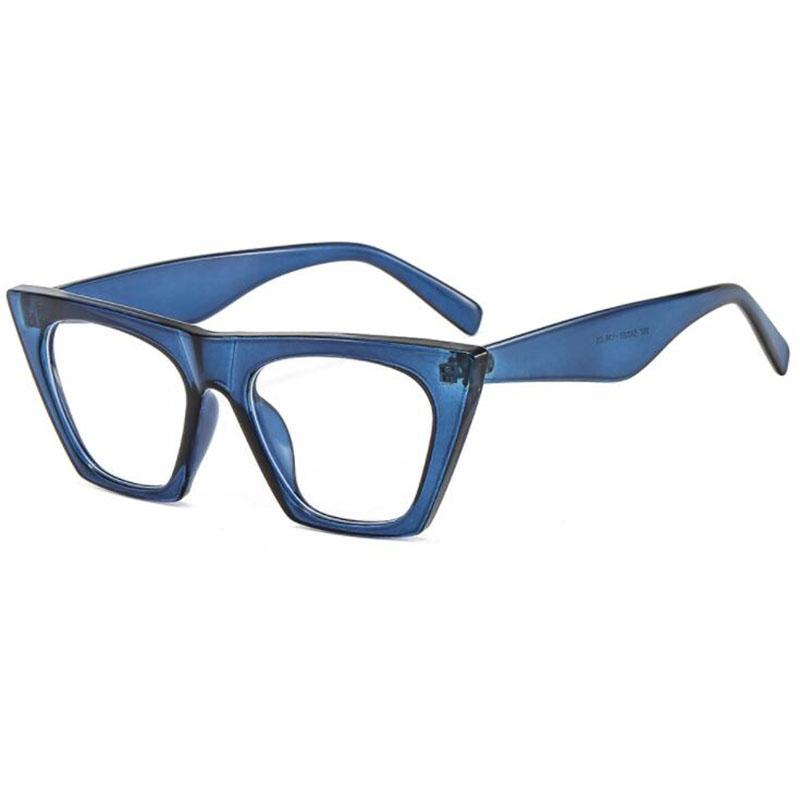 Oversize Women Myopia Glasses Cat Eye Big Frame Shortsight Prescription Eyewear -1.0 -1.5 -2.0 -2.5 -3.0 -3.5 -4.0 -6.0