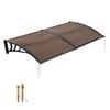 VEVOR Awnings for Door Entrance, 38 X 78 In, Exterior Front Door Window Awnings with Drainage & Metal Bracket, Rain Snow Sun Protection