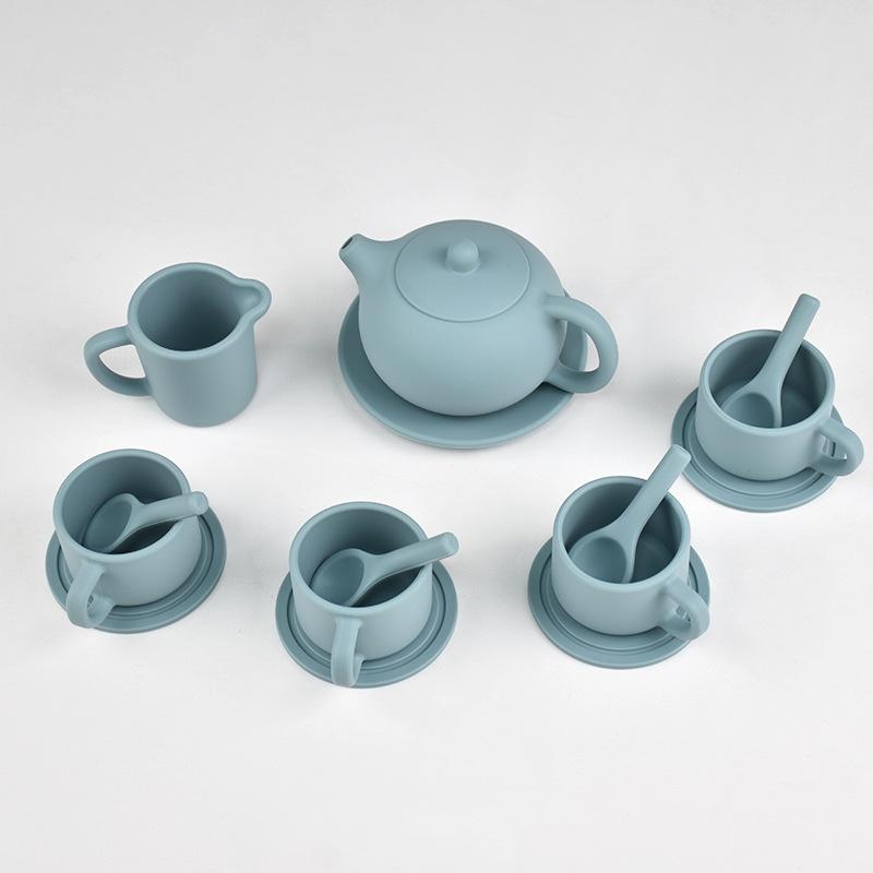 Children'S Play House Toy Set Early Education Mini Tea Set Simulation Teapot Silicone Kitchen Small Toy