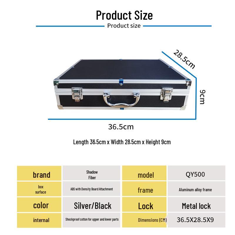 KTV Stage Portable Aluminum Carrying Case for Wireless Handheld Microphones - Shockproof & Drop-proof Protection