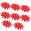 8Pcs Snowflake Felt Coasters Christmas Cup Mats Thick Heat Resistant Drink Mats Party Favor Table Protector for Home