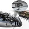 For Kia K5 Optima 2016-2020 Exterior Accessories Sporty Car Rear Side Window Louvers Air Vent Scoop Shades Cover Trim Blinds 2PCS(Carbon Fiber)