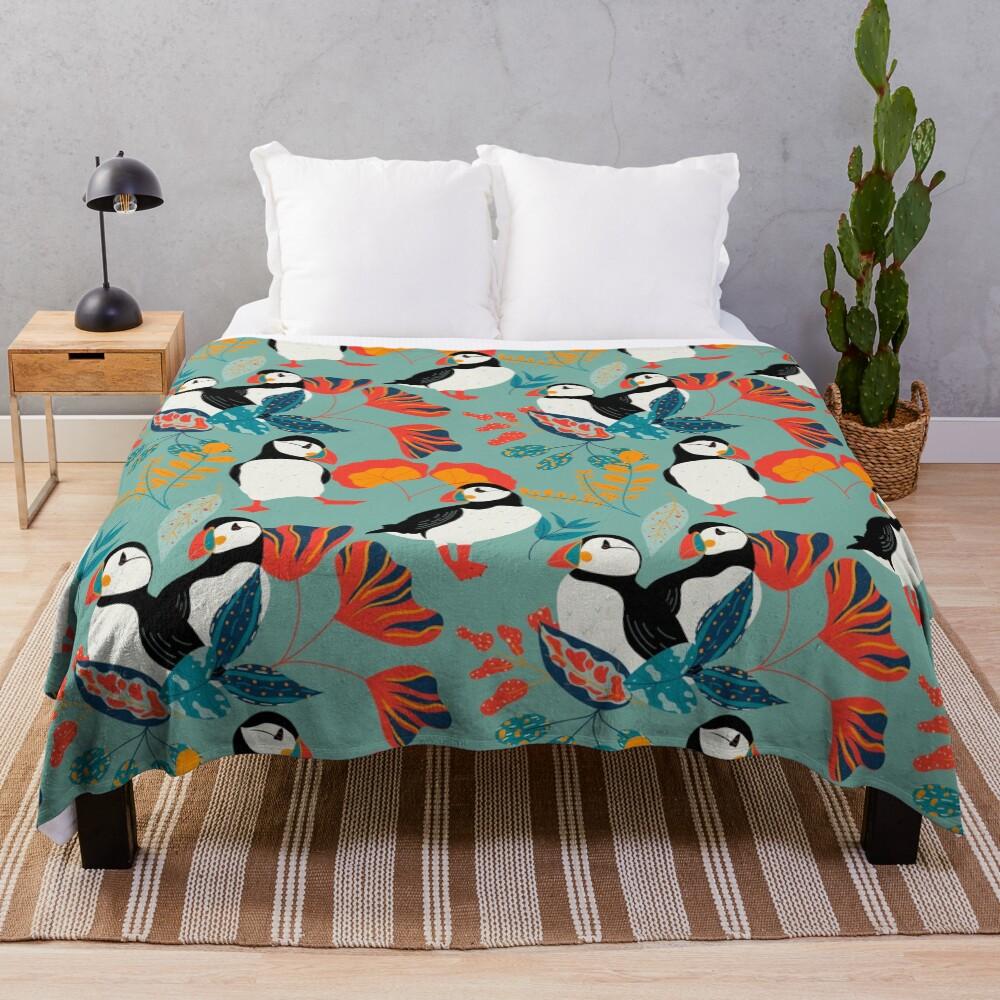 Puffin Throw Blanket