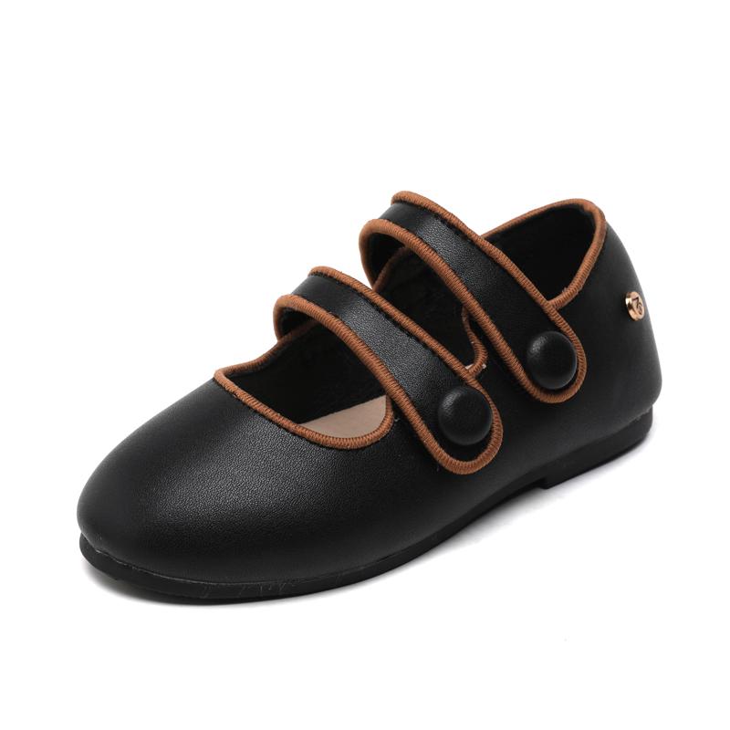 

AS New Kids Shoes Children Leather Shoes Baby Girls Shoes Toddler Fashion Brown Flats Boys Moccasin Slip On Loafers Mary Jane 37