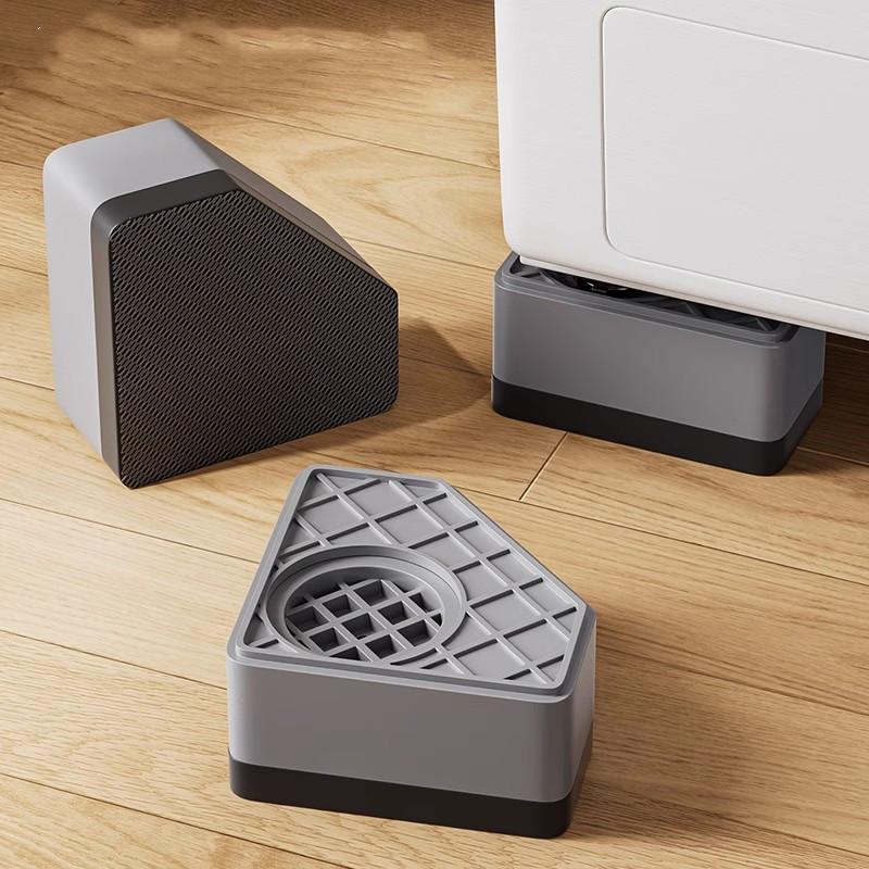 4Pcs Washing Machine Foot Pads Heightening Fridge Leg Base Non-slip Silent Washer Dryer Furniture Support Dampers Stand