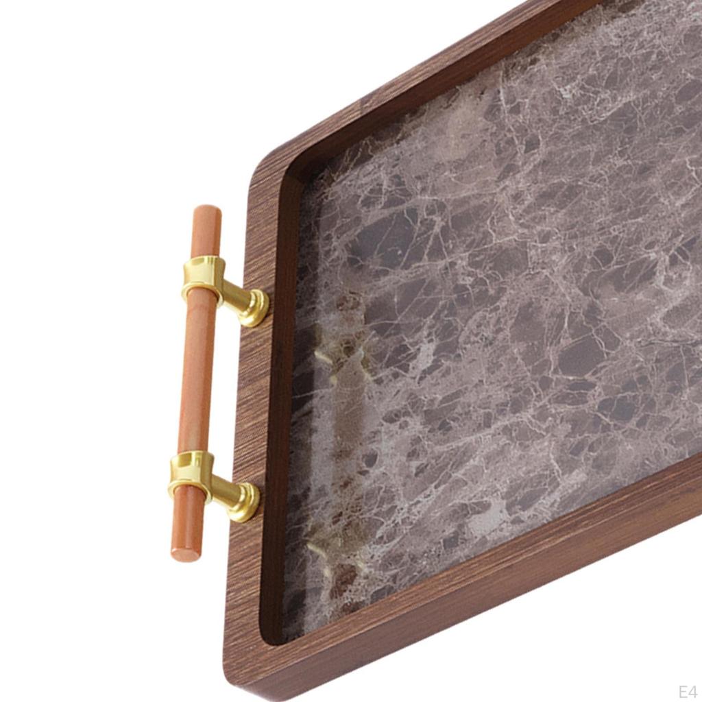 Bamboo Wooden Tray for Hotel Use, Makeup Storage, and Water Serving