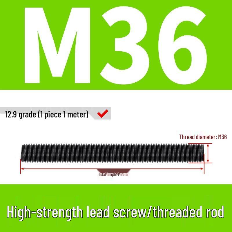 High-Strength Full Thread Screws and Rods: 8.8, 10.9, 12.9 Grade