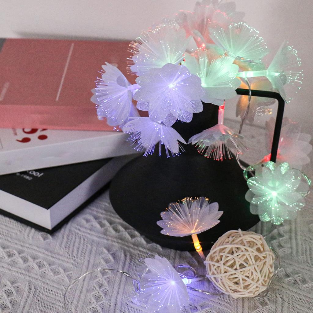 Faser Kreative Blume Bunt Blitz Tischatmosphärenlicht DIY Kreatives Styling-Licht Schlafzimmer Schlaf Internetlicht