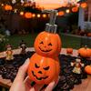 Festive Countertop Storage Halloween Pumpkin Soap Dispenser, Refillable Lotion Liquid Hand Bottle, Holiday Pump Durable Vinyl Press Type Dispensing