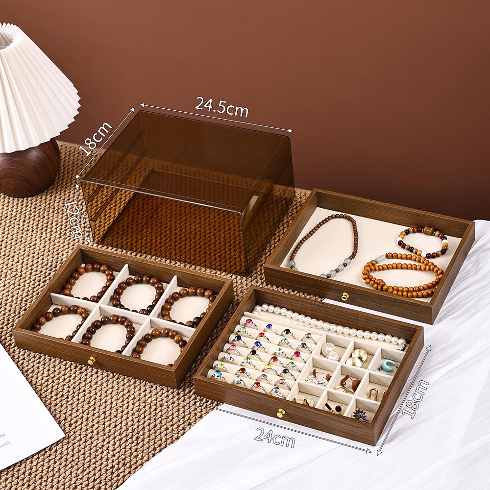 Dustproof Multi-layer Jewelry Box with Drawer for Bracelets, Necklaces, Rings, and Earrings - Large Capacity Storage for Accessories