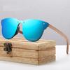 Customized Outdoor Activities Wood TR90 Frame Fashion Polarized Bamboo Sunglasses Women