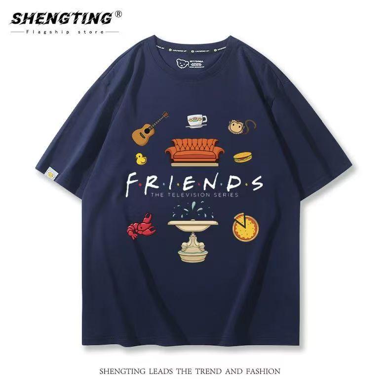 

2026 Summer New American Streetwear Loose Pure Cotton T-Shir S