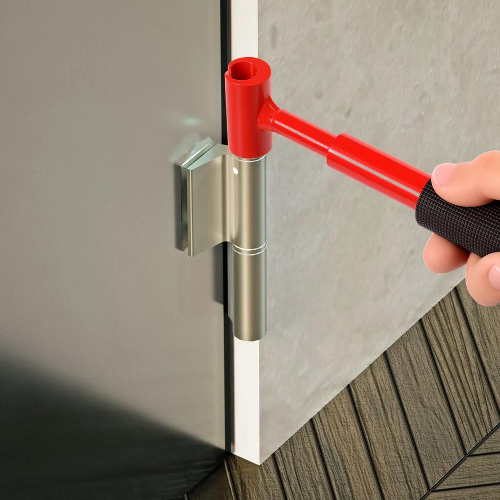 Door Hinge Adjustment Tool Metal 4 In 1 Hinge Adjustment Wrench Door and Cabinet Alignment Tool Sturdy Hinge Gap Adjustment Tool