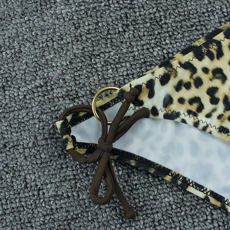 2024 AI - Set Di Costumi Da Bagno Da Donna Leopardato Costume Da Bagno Due Costumi Da Bagno Da Spiaggia Tankini Set Push Up Bikini A Due Pezzi, Giallo, M