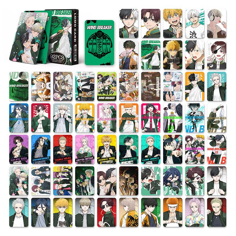 60Pcs/Set Anime Wind Breaker Lomo Card Haruka Sakura Hayato Sou Photocard HD Print Photo Card Game Fans Collection Gift