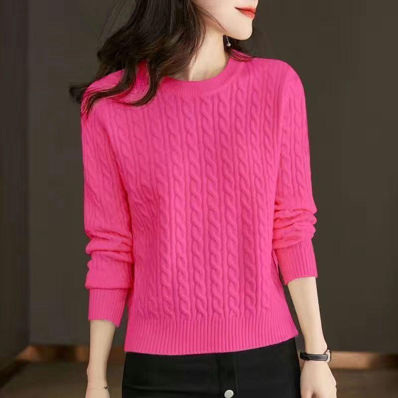 A Versatile and Fashionable Round-neck Sweater for Women In Autumn and Winter