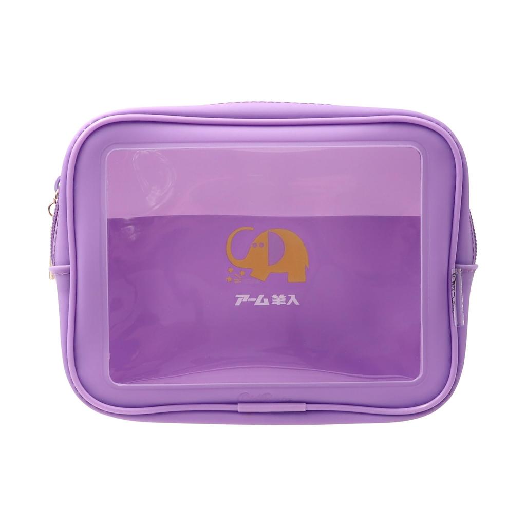 Makeup Case Clear Pouch Purple [Old Resta]