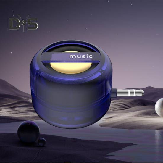 Mini přenosný reproduktor 3,5mm AUX audio rozhraní dobíjecí plug-play univerzální linkový reproduktor pro smartphone s čistými basy