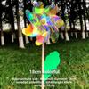 18/24/32cm Color Changing Windmill Stake Standing Lawn Pinwheel  Outdoor Party Picnic Decor