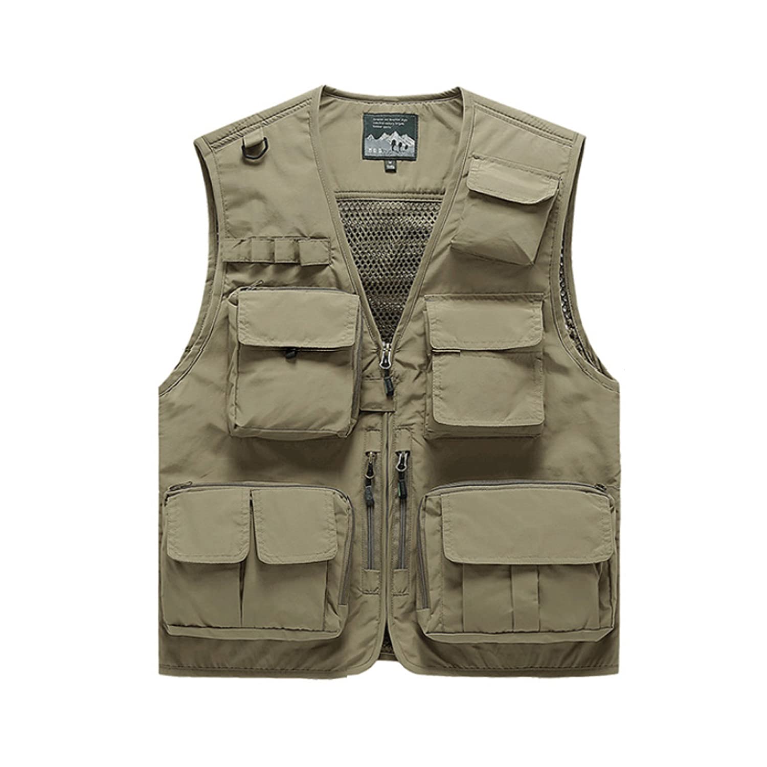 

Life Outdoor Vest for and and Breathable and Jacket Size M s Multi-functional Fishing, Photography, Men s Women s Quick-Drying (Khaki, M)