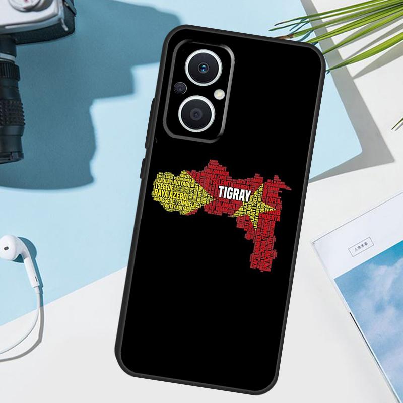Tigray Flag Cover For OPPO Reno 14 F 12 11 10 13 Pro 11F 12F 13F 7 8 Lite OPPO Find X8 X6 X5 X9 Pro Case