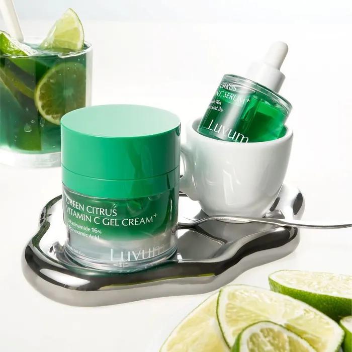 

[Toning Boosting Set] Green Citrus Vitamin C Gel Cream Plus 50ml + Serum Plus 30ml