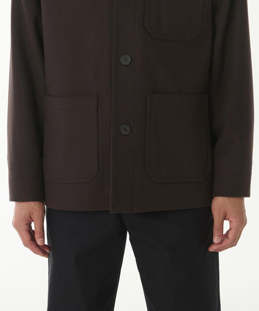 Musinsa Standard Wool Blend Chore Jacket [Dark Brown]