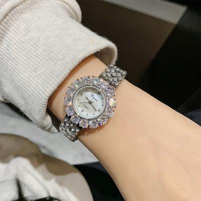 Ny Damklocka med Strass Casual Mode Kvarts Klocka Temperament Liten Urtavla Armbandsur