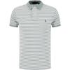 Polo Embroidered Striped Slim Fit Short Sleeve Polo Shirt Men Tops Light-Green 710974596-004
