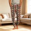 Men's Casual Sleep Pants with Pockets for Home Relaxation