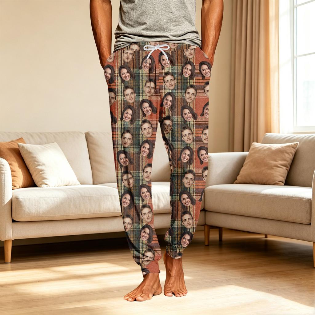 Men's Casual Sleep Pants with Pockets for Home Relaxation